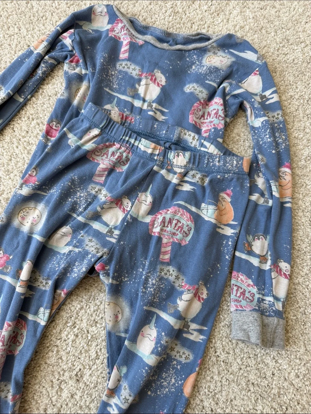GAP and Burts Bees holiday/winter pajama sets (size 5t)
